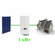 Солнечная сетевая электростанция 1 кВт.