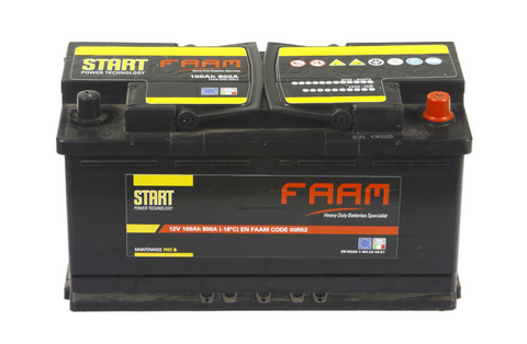 Акумулятор 6СТ-100, FAAM START 00R52 800А, 12В, 100А*год 00R52 фото